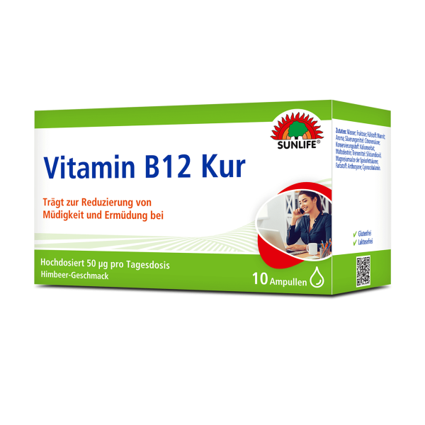 SUNLIFE® Vitamin B12 Kur 10x7ml Ampullen hochdosiert...