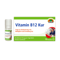 SUNLIFE® Vitamin B12 Kur 10x7ml Ampullen hochdosiert Energie & Nervensystem Unterstützung + vegane Nährstoffe & Vitalboost