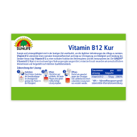 SUNLIFE® Vitamin B12 Kur 10x7ml Ampullen hochdosiert Energie & Nervensystem Unterstützung + vegane Nährstoffe & Vitalboost