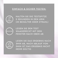 SUNLIFE® Ovulationstest 5 Stk Schnell-Teststäbchen Fruchtbarkeitstest Eisprung Wahrscheinlichkeit Eisprung + Labor getestet