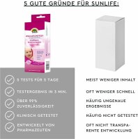 SUNLIFE® Ovulationstest 5 Stk Schnell-Teststäbchen Fruchtbarkeitstest Eisprung Wahrscheinlichkeit Eisprung + Labor getestet