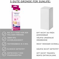 SUNLIFE® Schwangerschafts-Frühtest Schwangerschaftstest Urin hCG Stick 25 mIE/m Teststreifen Urintest