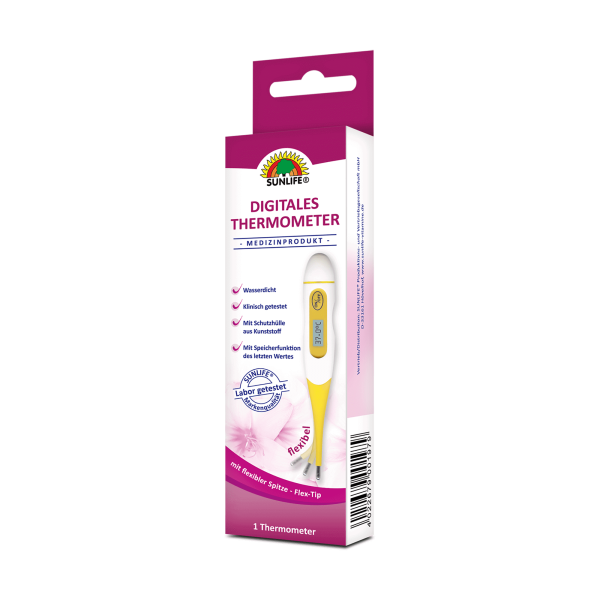 SUNLIFE® Digitales Thermometer Fieberthermometer...