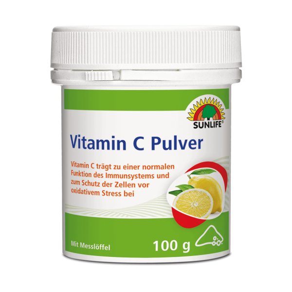 SUNLIFE® Vitamin C Pulver Zitronengeschmack 100g...