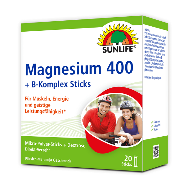 SUNLIFE® Magnesium 400 B-Komplex Sticks...