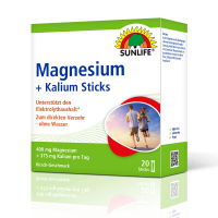 SUNLIFE® Magnesium 400 mg + Kalium Sticks 20 Stk...