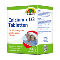 SUNLIFE® Calcium + Vitamin D3 Tabletten hochdosiert...