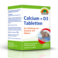 SUNLIFE® Calcium + Vitamin D3 Tabletten hochdosiert...