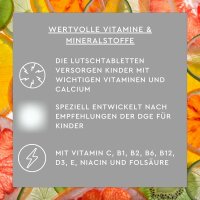 SUNLIFE® Multivitamin Bärchen Lutschtabletten Kinder Gesundheit Rundumversorgung + 10 Vitamine & Kalzium