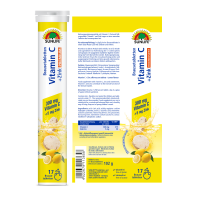 SUNLIFE® Vitamin C + Zink Brausetabletten hochdosiert für Immunsystem Erkältung + 300 mg Vitamin C & 5 mg Zink