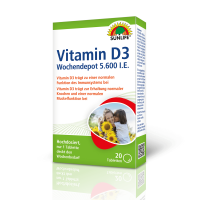 SUNLIFE® Vitamin D3 Wochendepot 20 Tabletten Knochen...