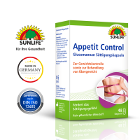 SUNLIFE® Appetit Control Glucomannan Kapseln Appetitkontrolle Diätunterstützung Abnehmen Gewicht verlieren