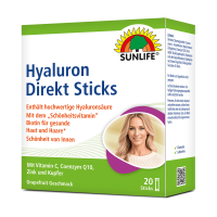 SUNLIFE® Hyaluron Direkt Sticks mit Biotin Coenzym Q10 Straffe Haut Haare Nägel Feuchtigkeitsspeichernd Falten