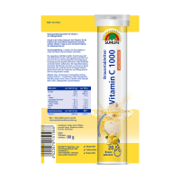 SUNLIFE® Vitamin C 1000 Brausetabletten 20 Stk Zitrone Immunsystem Abwehrkräfte Gesundheit Vitalität