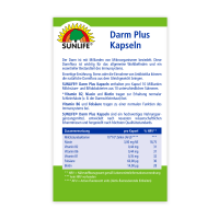 SUNLIFE® Darm Plus Kapseln – 10 Milliarden aktive Bakterien & Vitamine für optimale Darmflora & Darmgesundheit