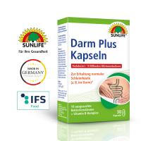 SUNLIFE® Darm Plus Kapseln – 10 Milliarden aktive Bakterien & Vitamine für optimale Darmflora & Darmgesundheit