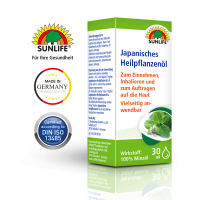 SUNLIFE® Japanisches Heilpflanzenöl 30 ml pflanzliches Minzöl Muskelkater Kopfschmerzen Magen-Darm Gesundheit