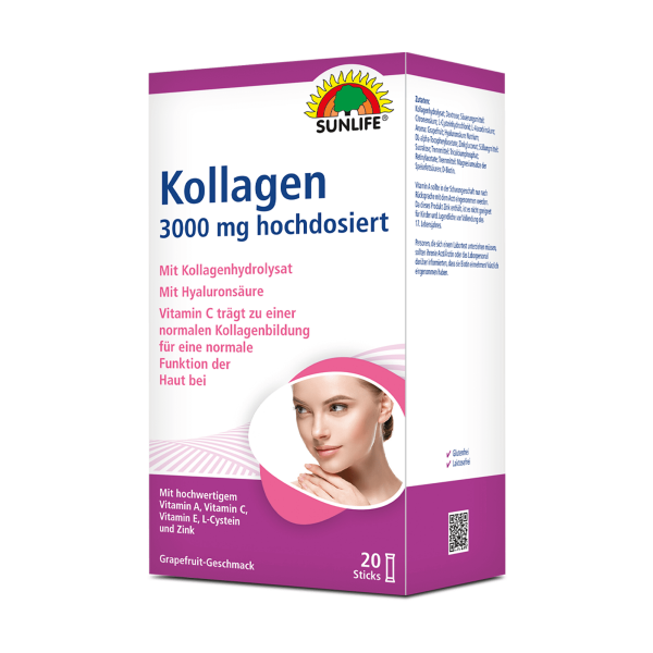SUNLIFE® Kollagen-Sticks 3000 mg hochdosiert...
