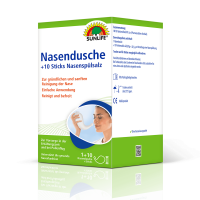 SUNLIFE® Nasendusche + 10 Sticks Nasenspülsalz Nasenspülung bei Erkältung/Pollen Erkältung Allergie Nasenreinigung