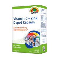 SUNLIFE® Vitamin C + Zink Depot Kapseln 60 Stk...